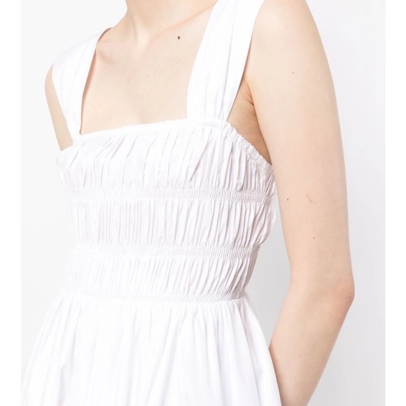 STAUD Ida Smocked Midi Dress - NEW WITH TAGS - Picture 5 of 7